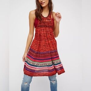 Free People Colorful Knit Garment 🔴🟠🟡